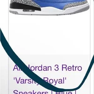 Jordan 3 varsity royal. A little dirt on midsole will clean Jordan 3 VARSITY ROYAL BLUE CEMENT Review! FIRE ON FEET  main image 4